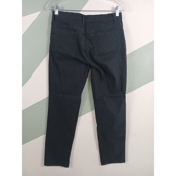 Style & Co Womens Size 8 Straight Leg Cotton Blend Black Denim Jeans - Picture 9 of 10